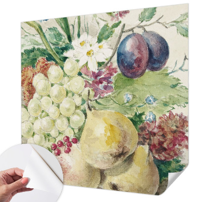 Fotobehang tienerkamer Bloemen en vruchten
