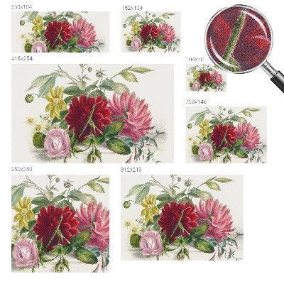 Zelfklevend fotobehang op maat Bloemenboeket