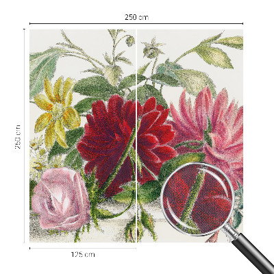 Zelfklevend fotobehang op maat met een bloemenboeket