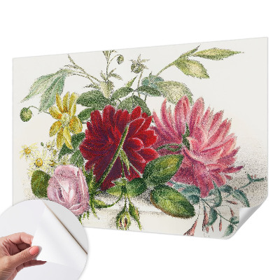 Zelfklevend fotobehang op maat Bloemenboeket
