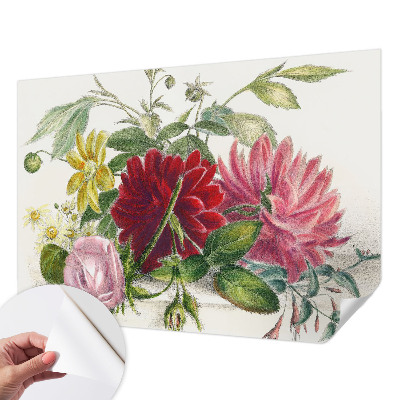Zelfklevend fotobehang op maat Bloemenboeket