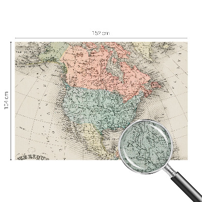 Zelfklevende behangsticker Historische kaart