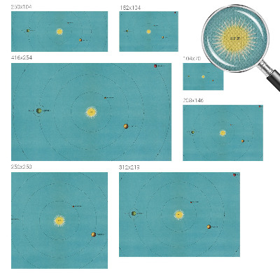 3D fotobehang Kosmisch systeem