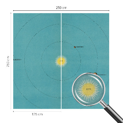 3D fotobehang Kosmisch systeem
