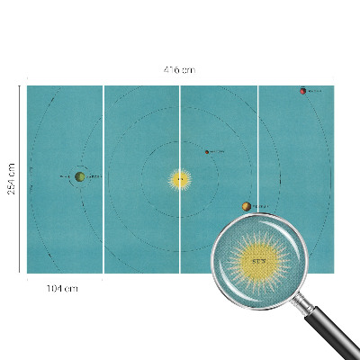3D fotobehang Kosmisch systeem