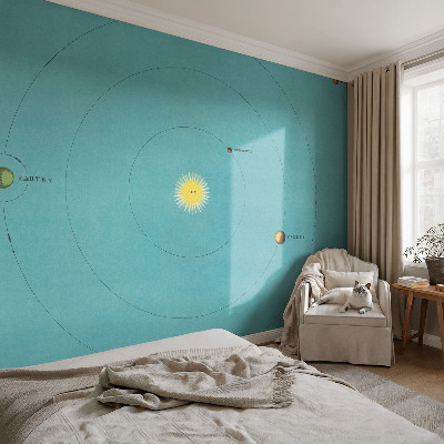 3D fotobehang Kosmisch systeem
