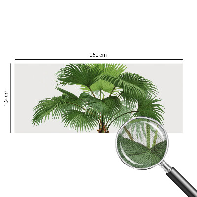 Fotobehang kinderkamer met een exotische palmboom als motief