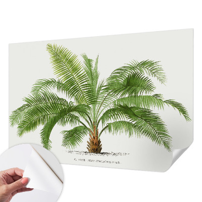 Fotobehang voor de kinderkamer met glanzende palmboom als motief