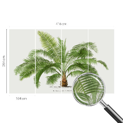 Fotobehang voor de kinderkamer Glanzende palmboom
