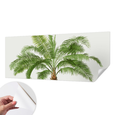 Fotobehang voor de kinderkamer met glanzende palmboom als motief