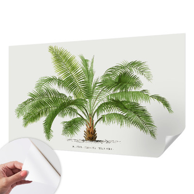Fotobehang voor de kinderkamer met glanzende palmboom als motief