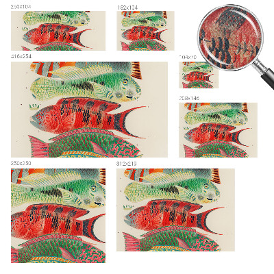 Fotobehang babykamer Exotische vissen