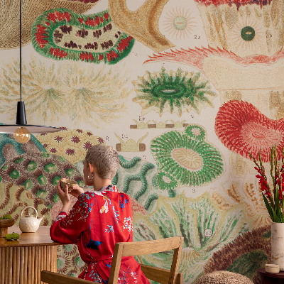 Fotobehang tienerkamer Organische vormen