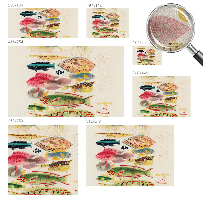 Foto behang voor de keuken Kleurrijke vissen