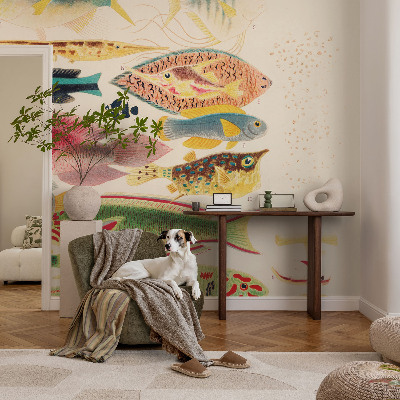 Foto behang voor de keuken Kleurrijke vissen