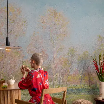 Fotobehang zelfklevend met het motief 'Lentepark'