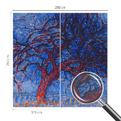 Foto behang voor de kinderkamer Vlammenboom