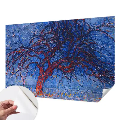 Foto behang voor de kinderkamer met een motief van een vlammenboom