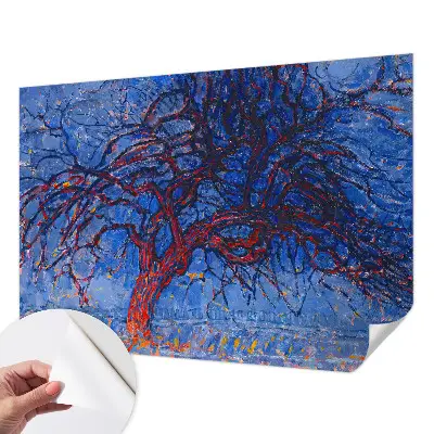 Foto behang voor de kinderkamer met een motief van een vlammenboom