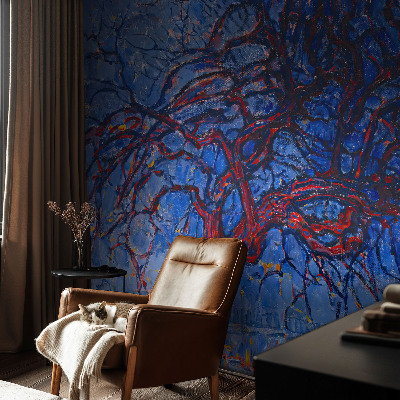 Foto behang voor de kinderkamer Vlammenboom