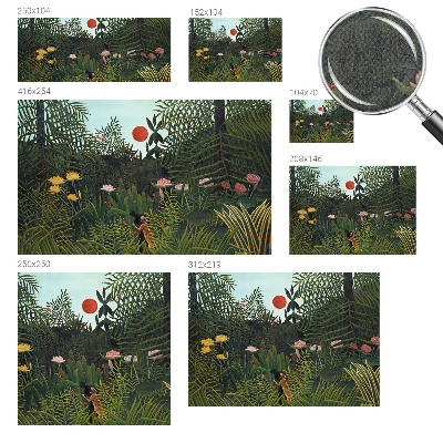 Zelfklevende behangsticker Exotisch landschap