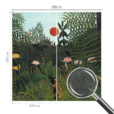 Zelfklevende behangsticker Exotisch landschap