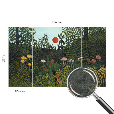 Zelfklevende behangsticker Exotisch landschap