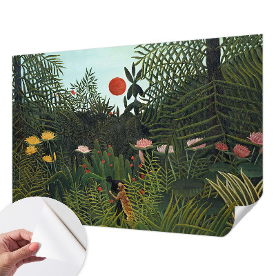 Zelfklevende behangsticker Exotisch landschap