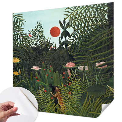 Zelfklevende behangsticker Exotisch landschap