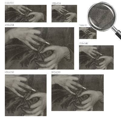 Zelfklevend fotobehang op maat Handenmateriaal