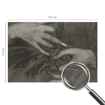 Zelfklevend fotobehang op maat Handenmateriaal