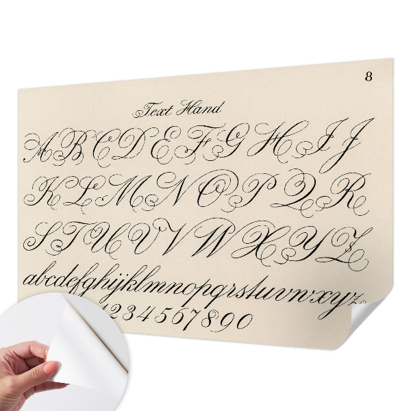 3D fotobehang Kalligrafisch schrift