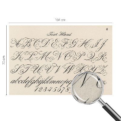 3D fotobehang Kalligrafisch schrift