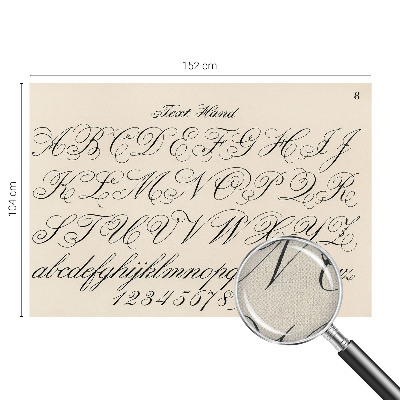 3D fotobehang Kalligrafisch schrift