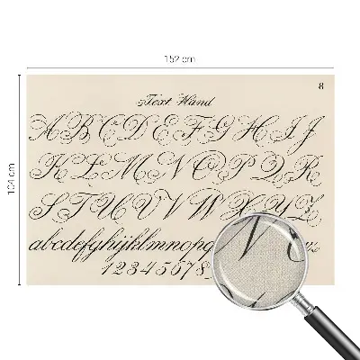 3D fotobehang zodra het gaat om kalligrafisch schrift als ontwerp