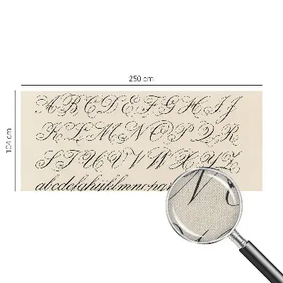 3D fotobehang zodra het gaat om kalligrafisch schrift als ontwerp