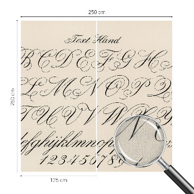 3D fotobehang Kalligrafisch schrift