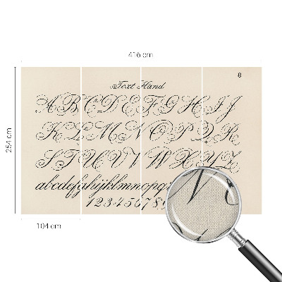 3D fotobehang Kalligrafisch schrift
