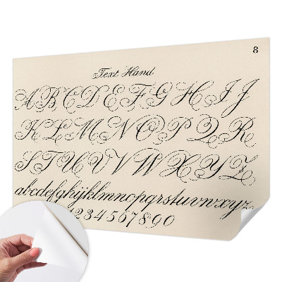 3D fotobehang Kalligrafisch schrift
