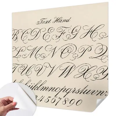 3D fotobehang zodra het gaat om kalligrafisch schrift als ontwerp