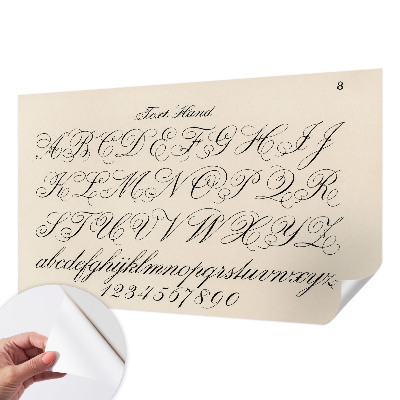 3D fotobehang Kalligrafisch schrift