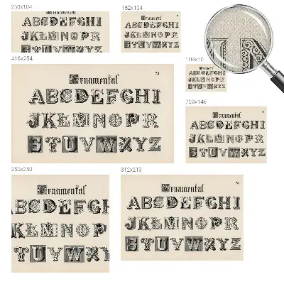 Fotobehang voor kinderkamer met decoratieve letters
