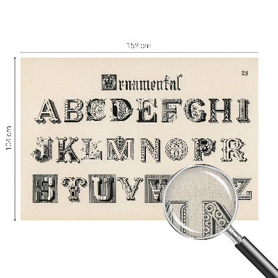 Fotobehang voor kinderkamer Decoratieve letters