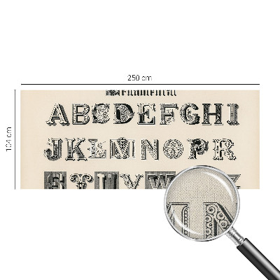 Fotobehang voor kinderkamer Decoratieve letters