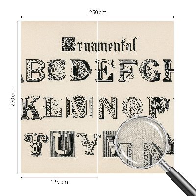 Fotobehang voor kinderkamer Decoratieve letters