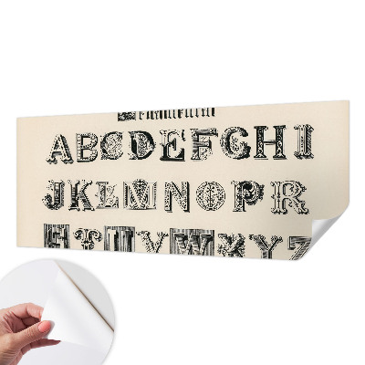 Fotobehang voor kinderkamer Decoratieve letters