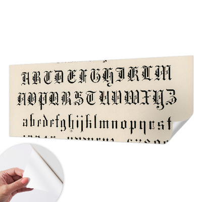 Fotobehang voor de kinderkamer Gotische letters