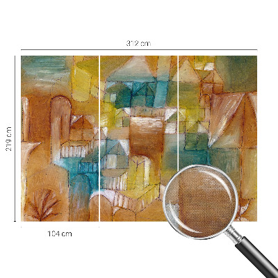 Fotobehang babykamer Geometrische structuren