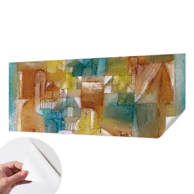 Fotobehang babykamer met geometrische structuren