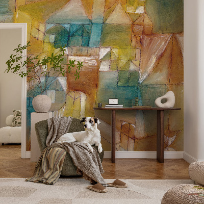 Fotobehang babykamer Geometrische structuren